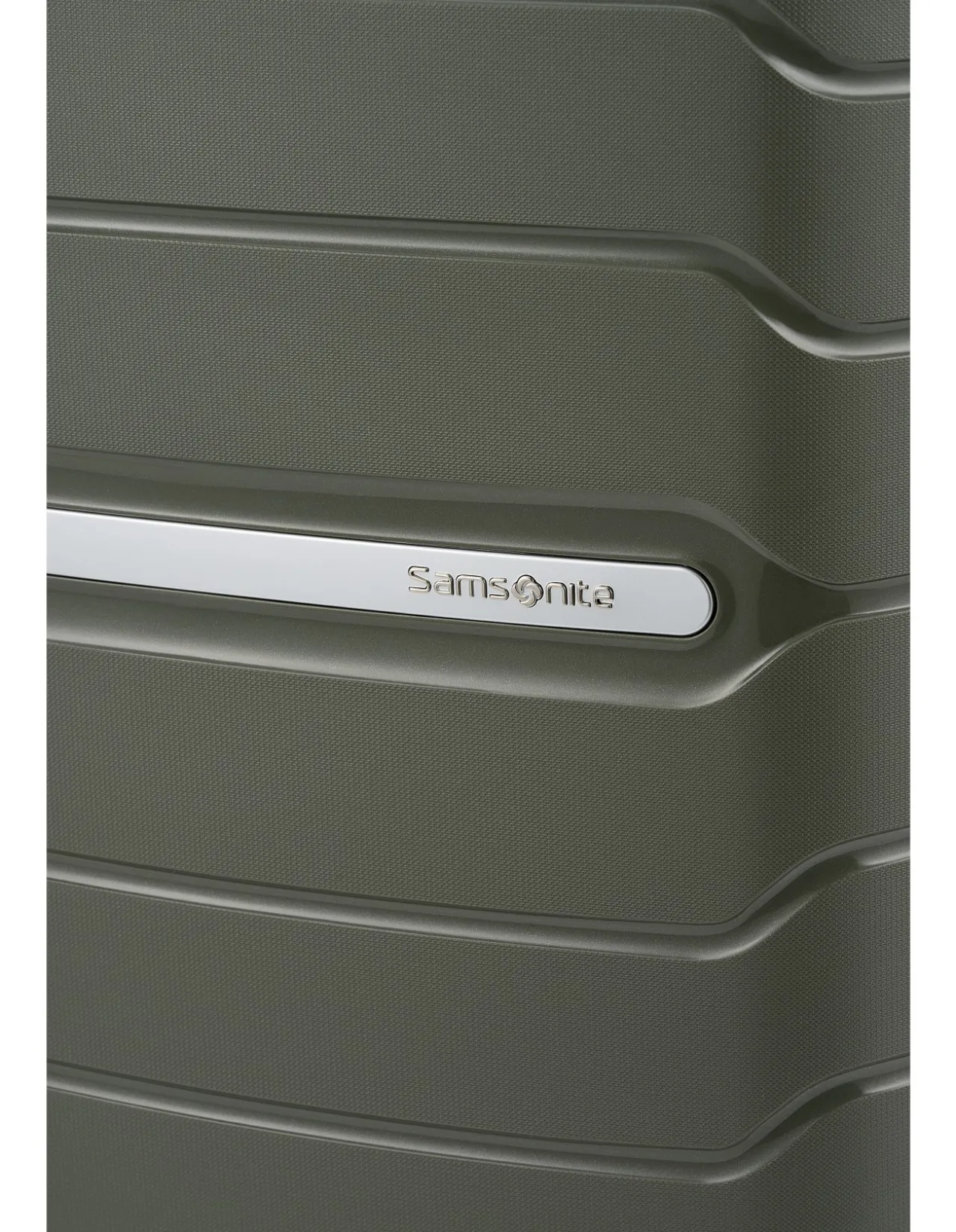 Oc2Lite 55cm Expandable Small Carry-On Suitcase Olive Green