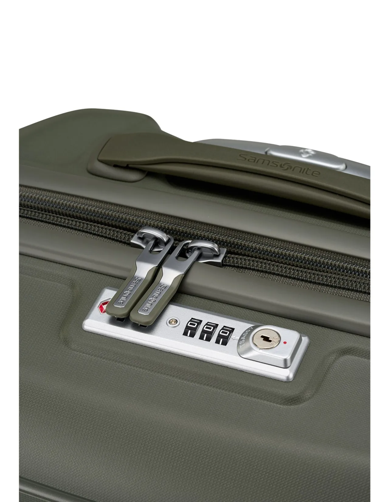 Oc2Lite 55cm Expandable Small Carry-On Suitcase Olive Green