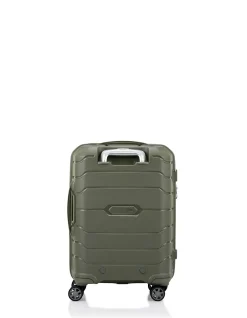 Oc2Lite 55cm Expandable Small Carry-On Suitcase Olive Green