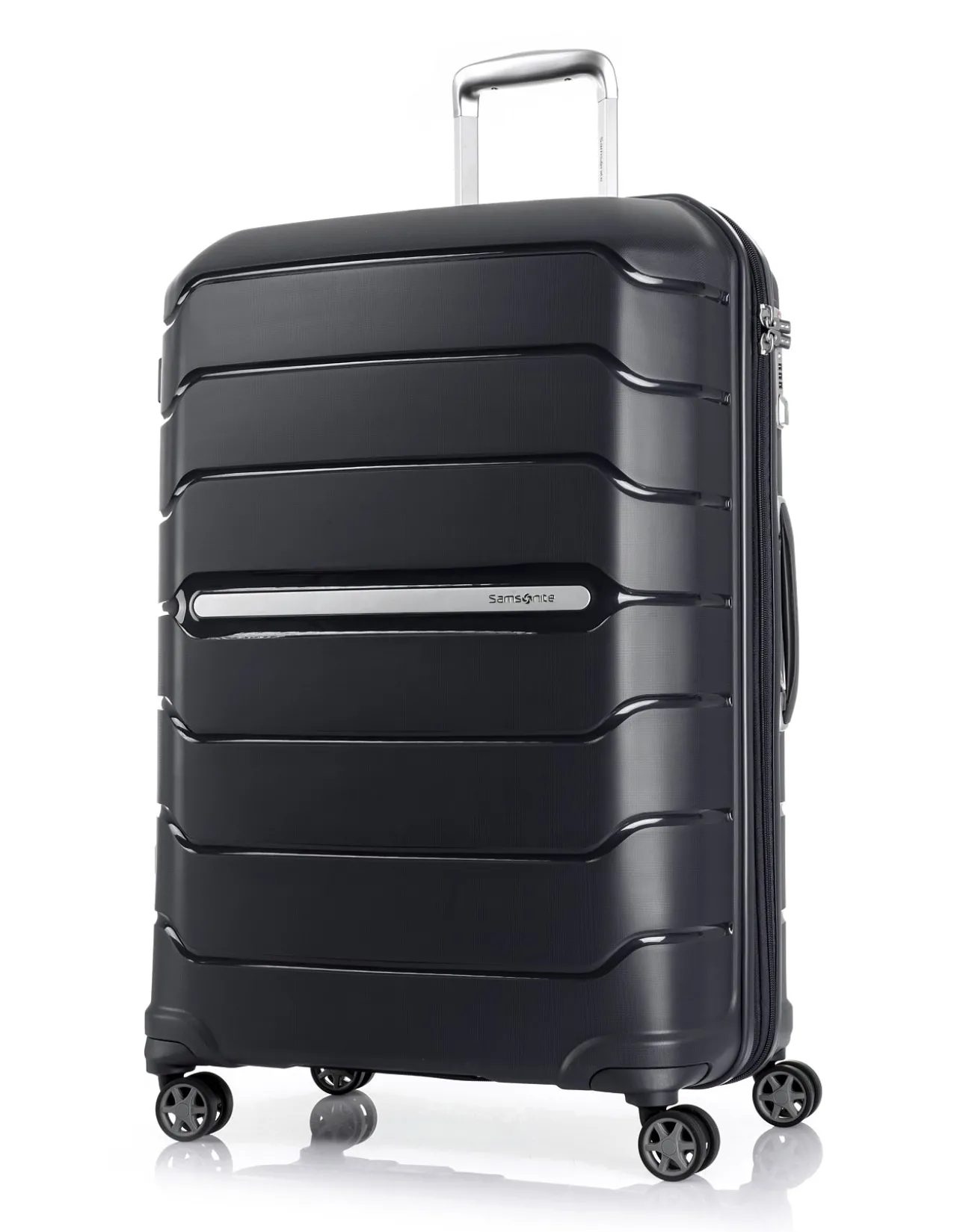 Oc2Lite 75cm Expandable Large Suitcase Black