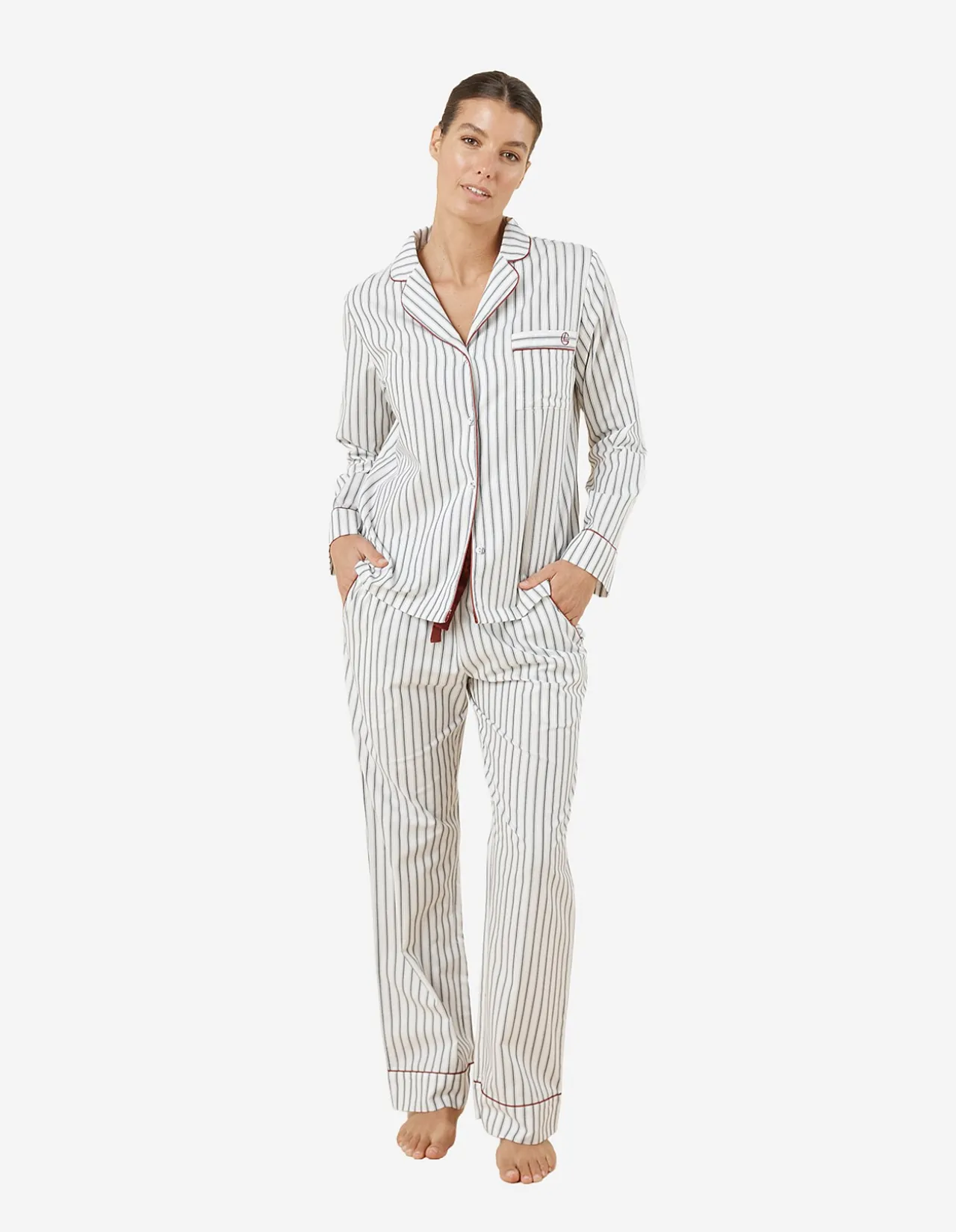 OCTAVIA COTTON STRIPED PJ SET