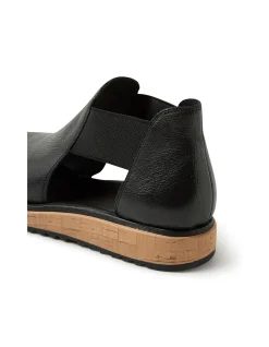 Oddat Elastic Strap Peep Toe Sandals