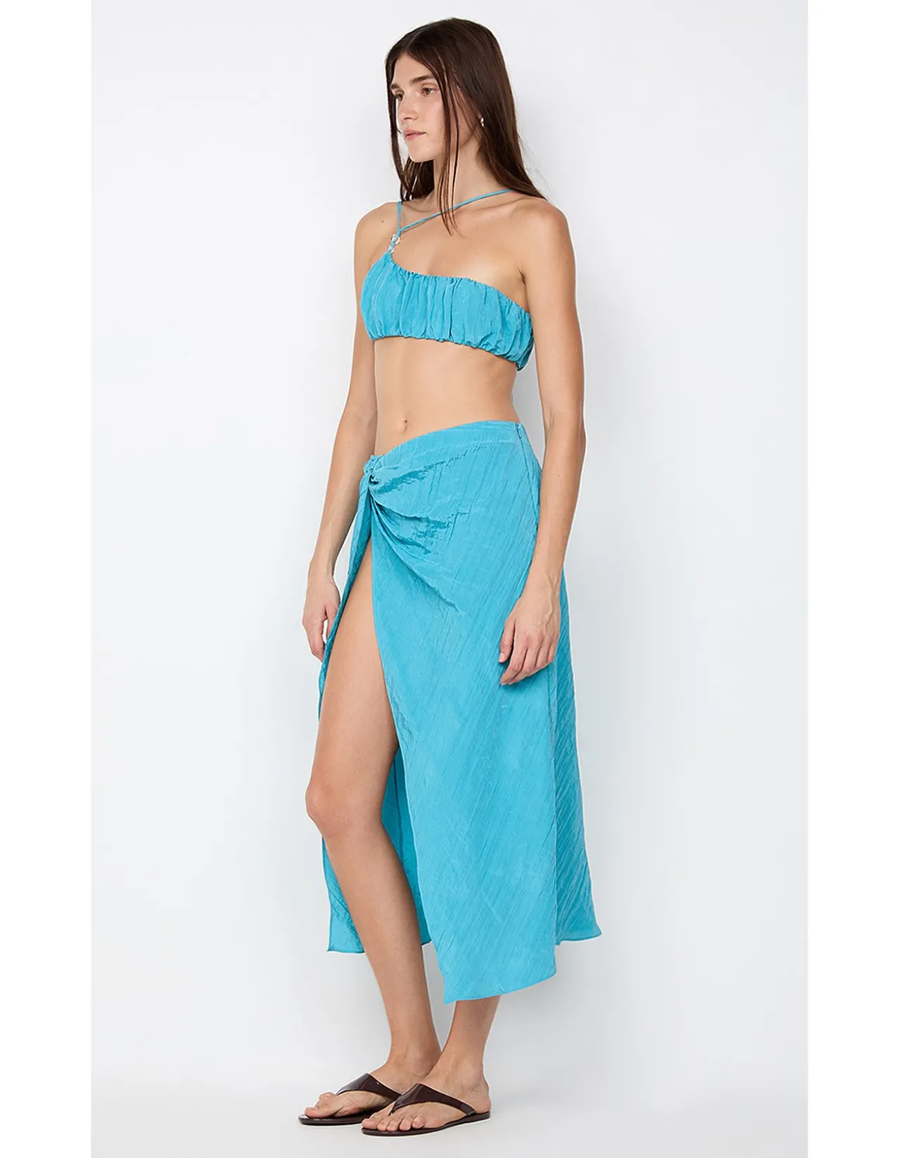 ODESSA SPLIT MIDI SKIRT