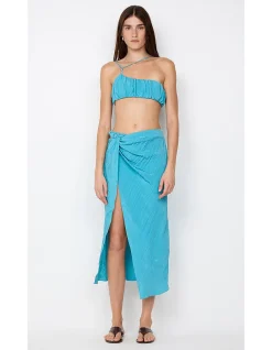 ODESSA SPLIT MIDI SKIRT