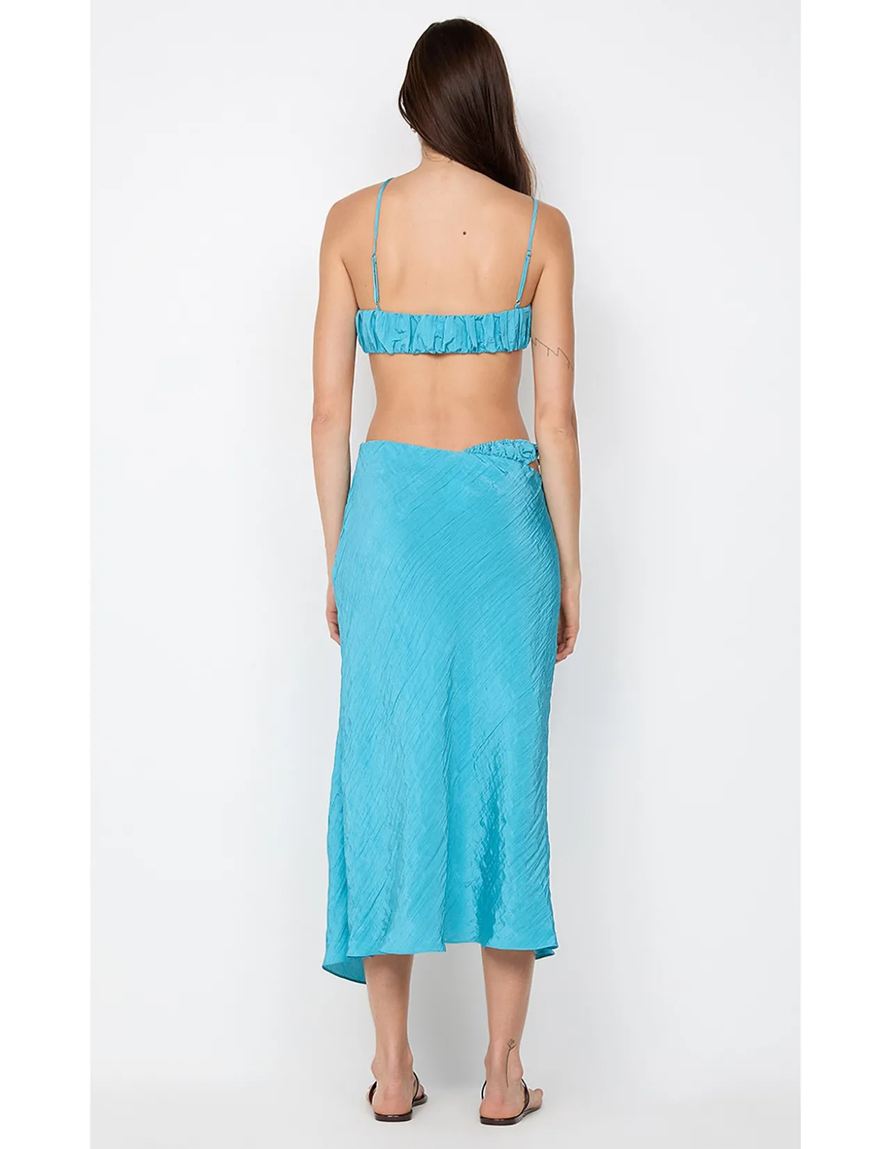 ODESSA SPLIT MIDI SKIRT
