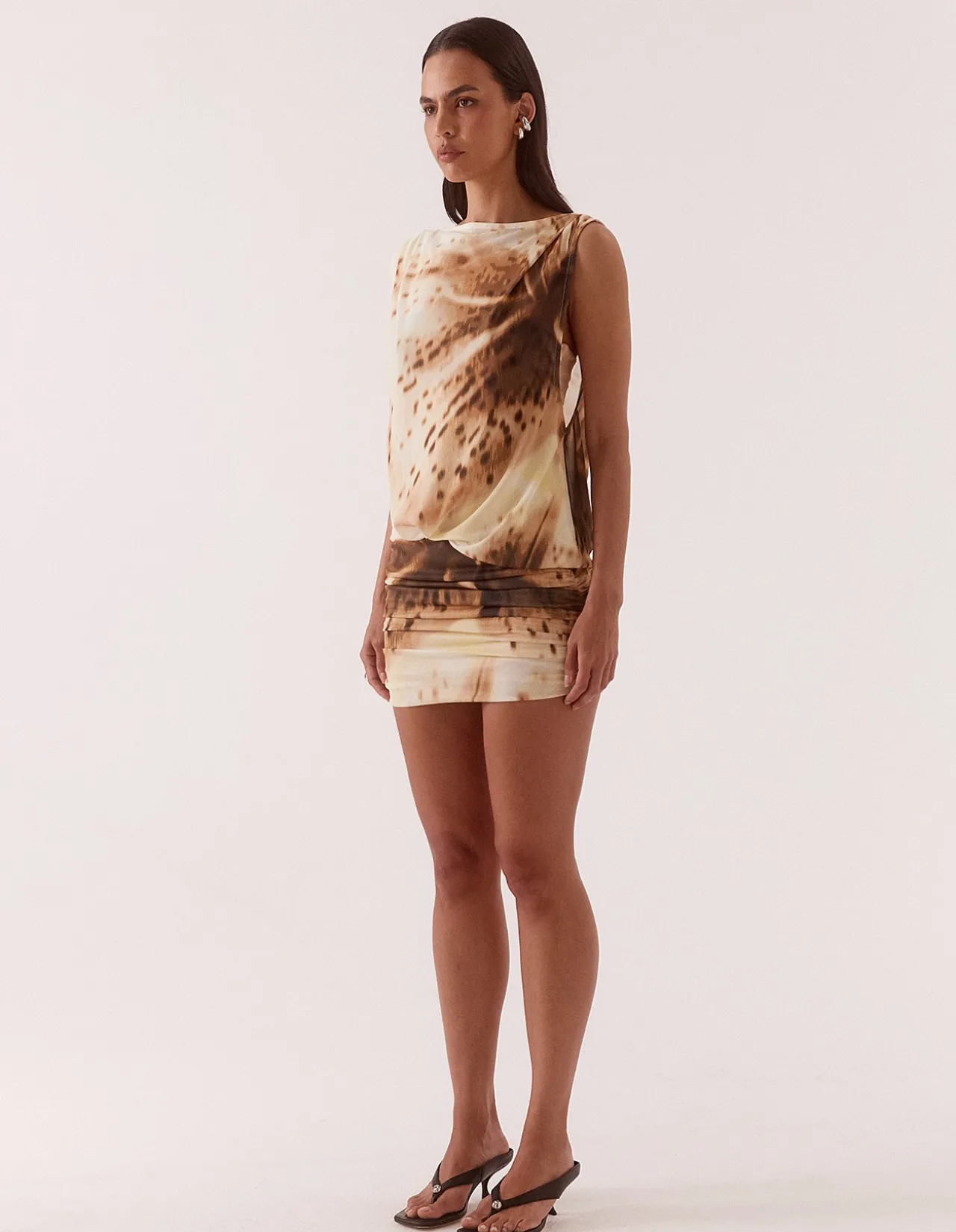 ODETTE DRAPE MINI DRESS
