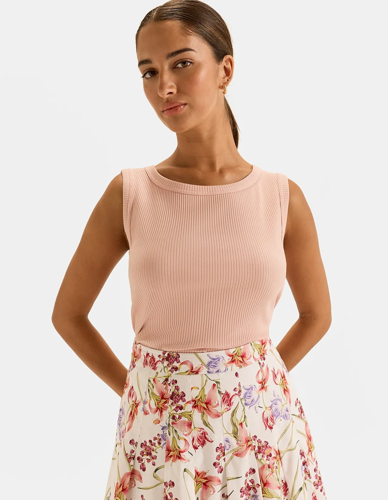 OLIVIA RIBBED TANK TOP