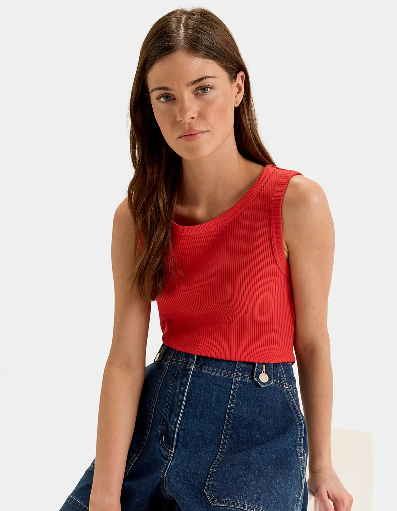 OLIVIA RIBBED TANK TOP