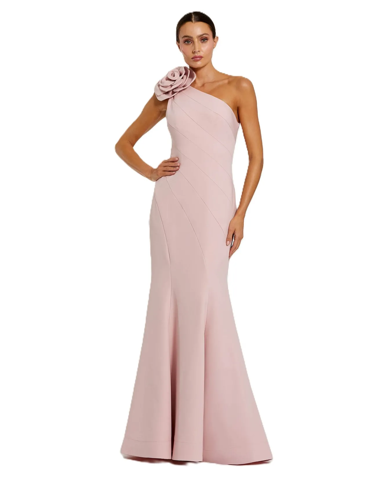ONE SHOULDER MERMAID GOWN