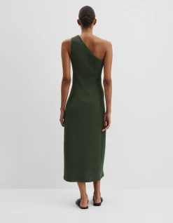 One Shoulder Rib Dress