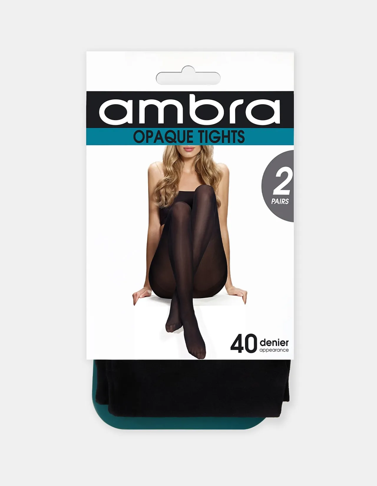 Opaque Tight 40D 2 Pack Black