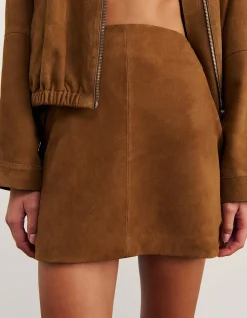 OPHELIA SUEDE MINI SKIRT