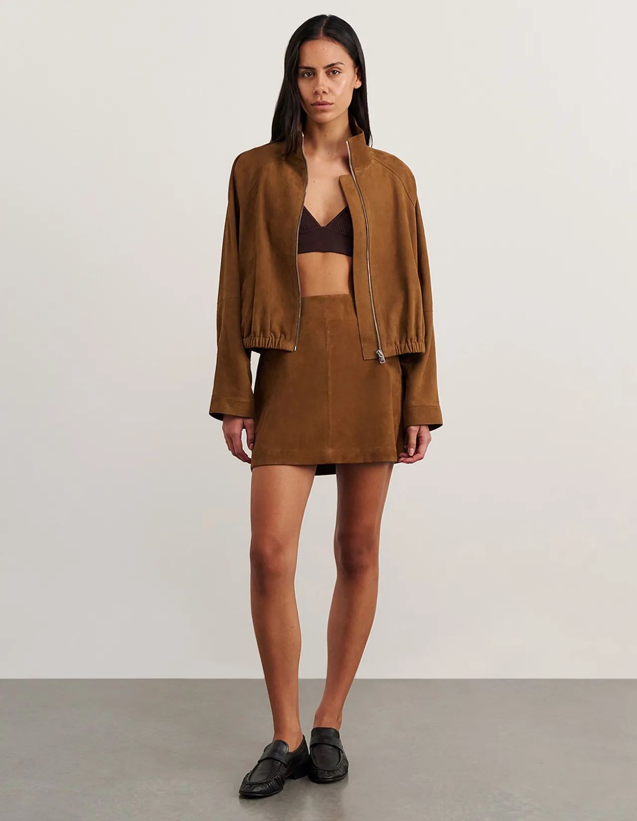 OPHELIA SUEDE MINI SKIRT