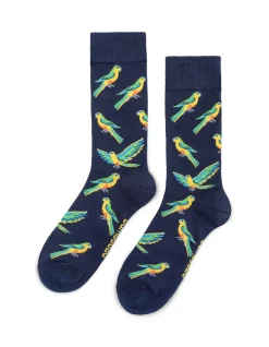 ORANGE BELLIED PARROT BAMBOO SOCK