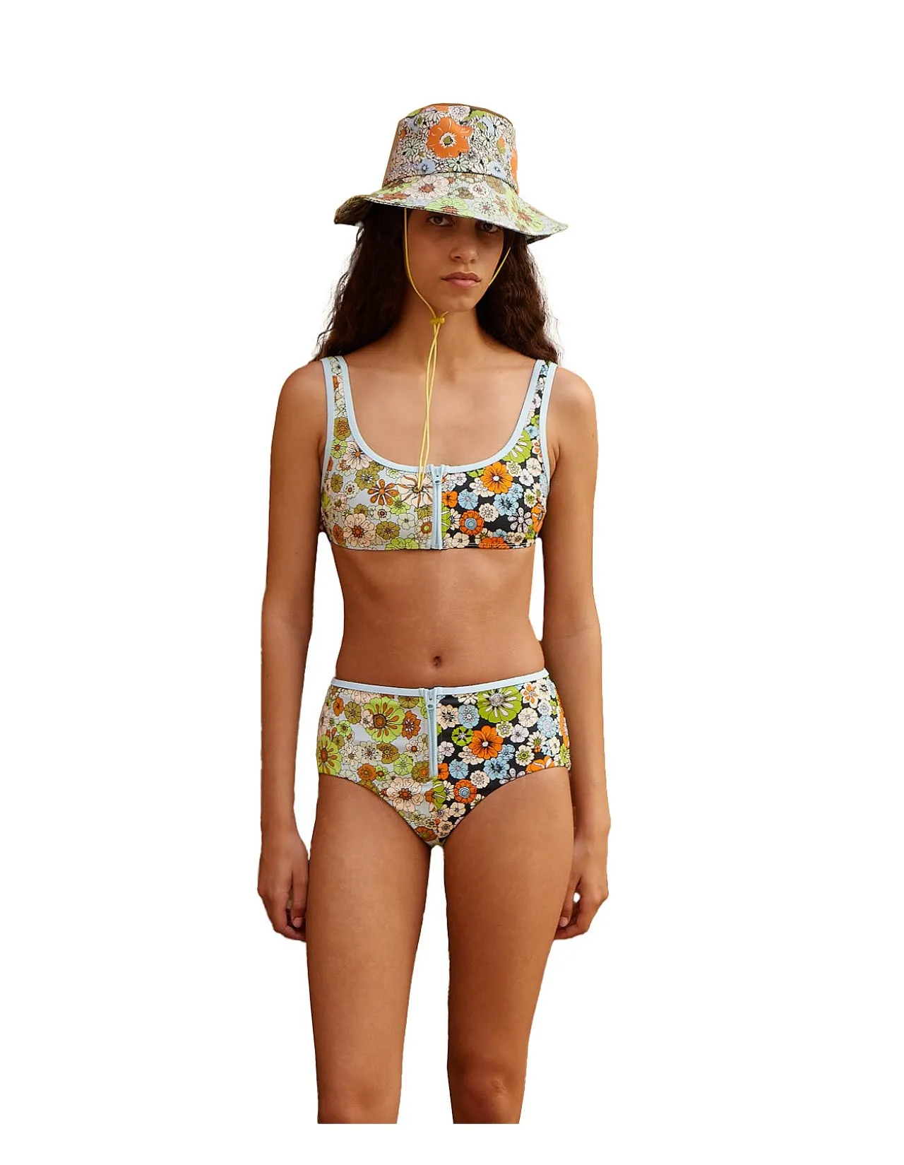 Orange Blossom Zip Boy Brief