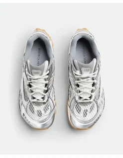 ORBIT SNEAKER IN LEATHER&TECH FABRIC