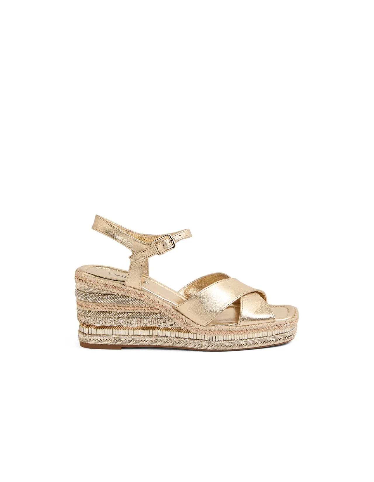 Orel Rope Wedge Leather Sandals
