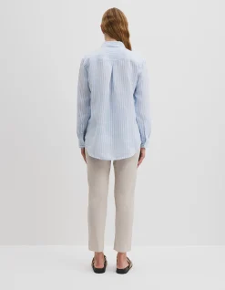 Organically Grown Linen Stripe Shirt