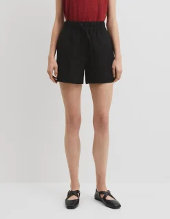 Organically Grown Linen Tie Detail Short