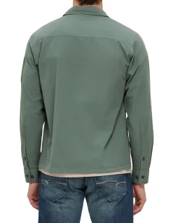Organic Gabardine Zip Lens Utility Overshirt