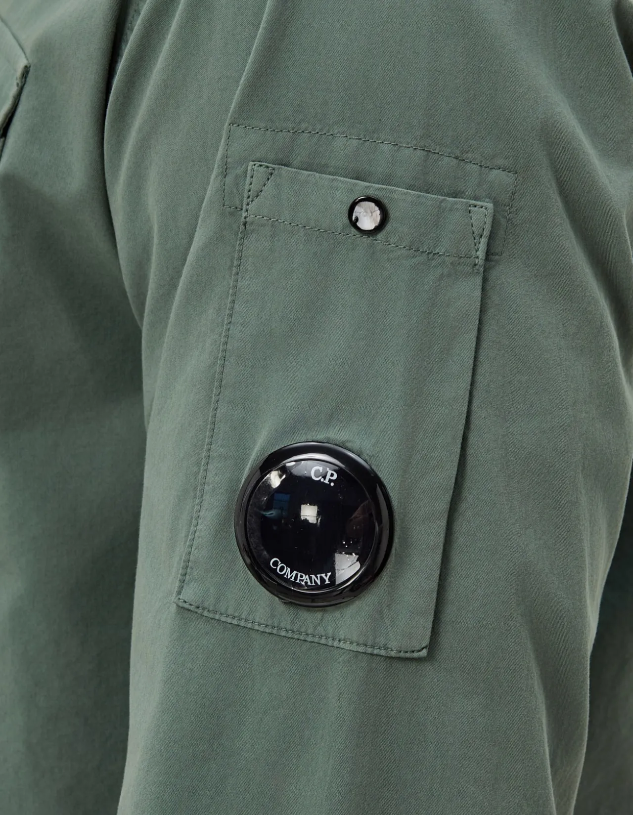 Organic Gabardine Zip Lens Utility Overshirt