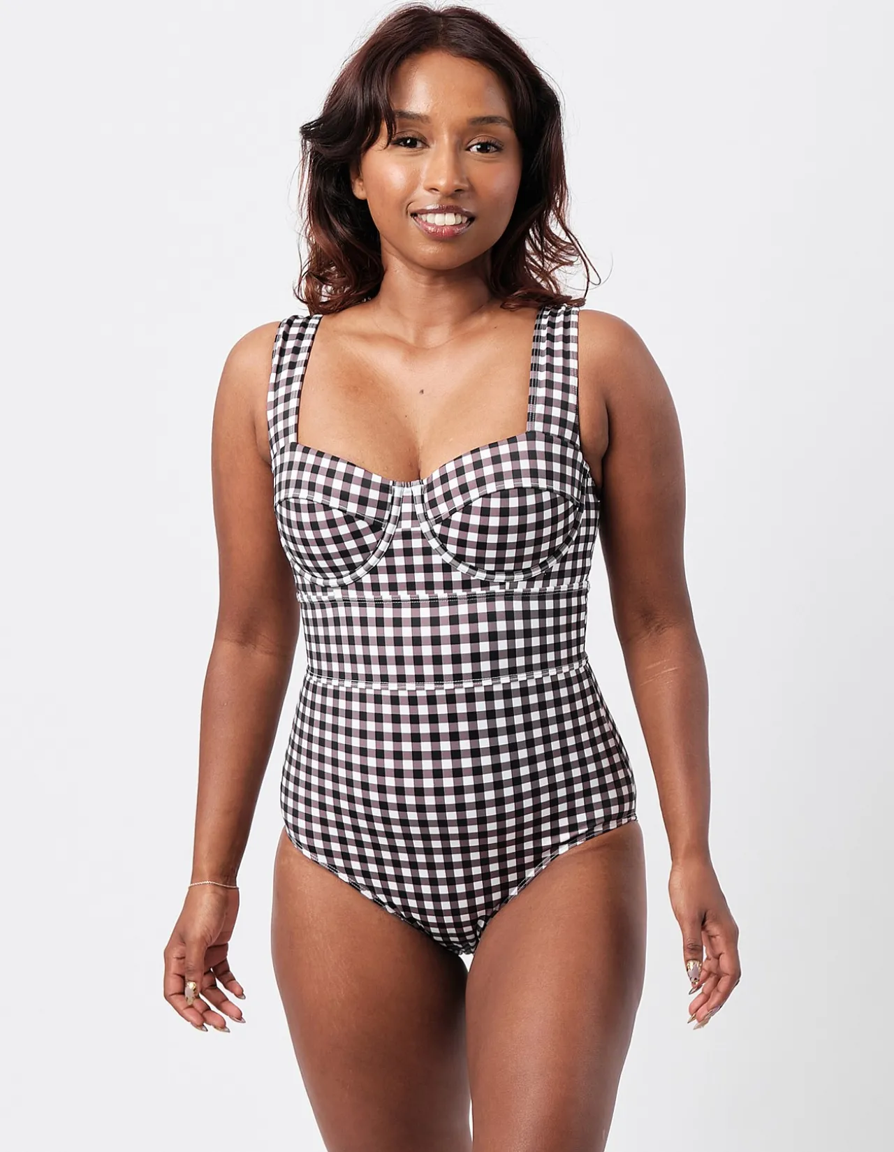 Original Bustier Balconette One Piece Swimsuit