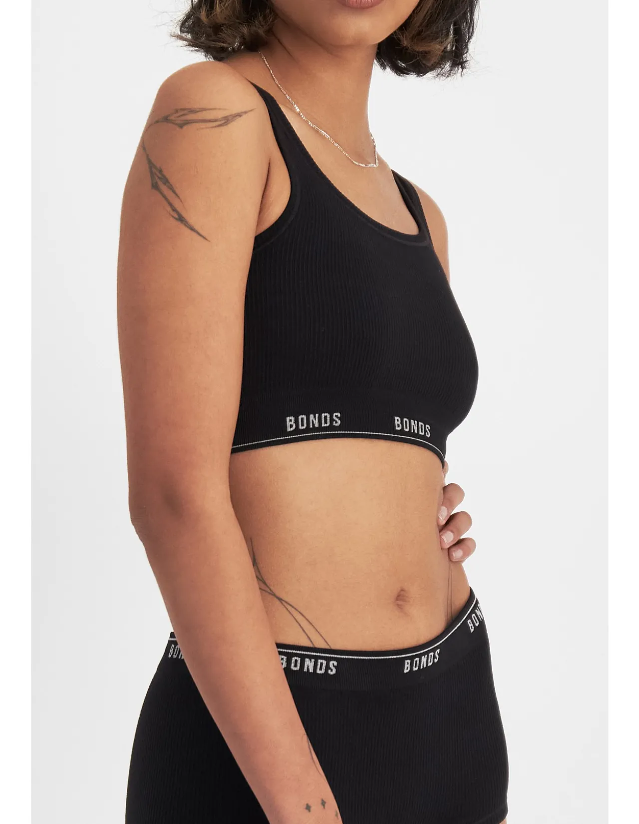 ORIGINALS VISCOSE BAMBOO RIB CROP