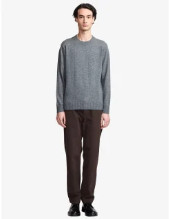 ORLANDO GREY CASHMERE BLEND CREW KNIT