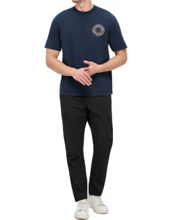 Outline Compass Organic Cotton Logo T Shirt