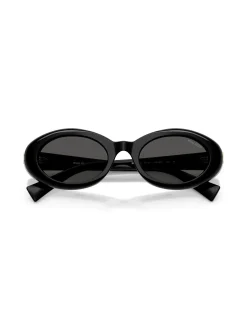 Oval BLACK DARK GREY Sunglasses