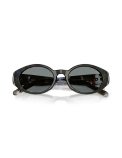 Oval SOLID BLACK SOLID BLACK Sunglasses