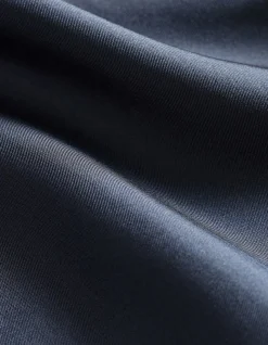 Oversized Cinch Waist Blazer in Silk Twill