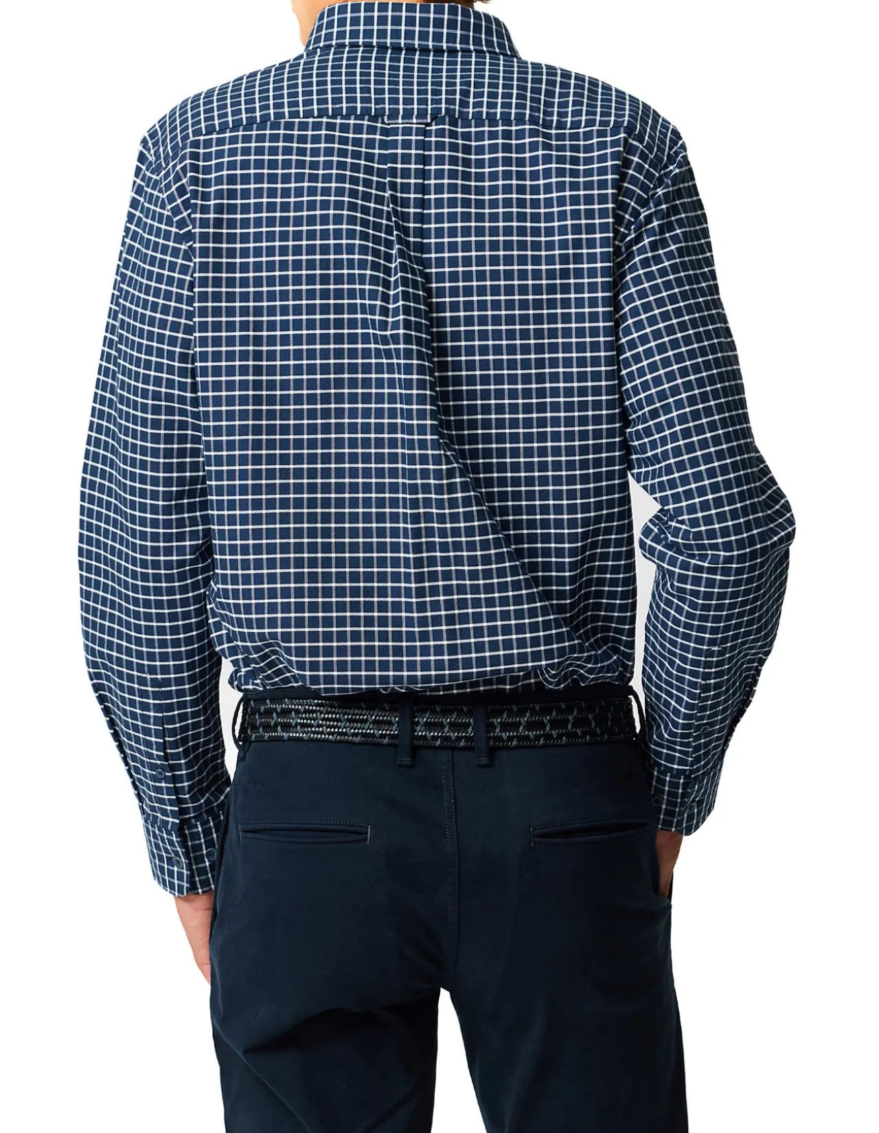 Oxford Valley Check Sports Fit Shirt - Midnight
