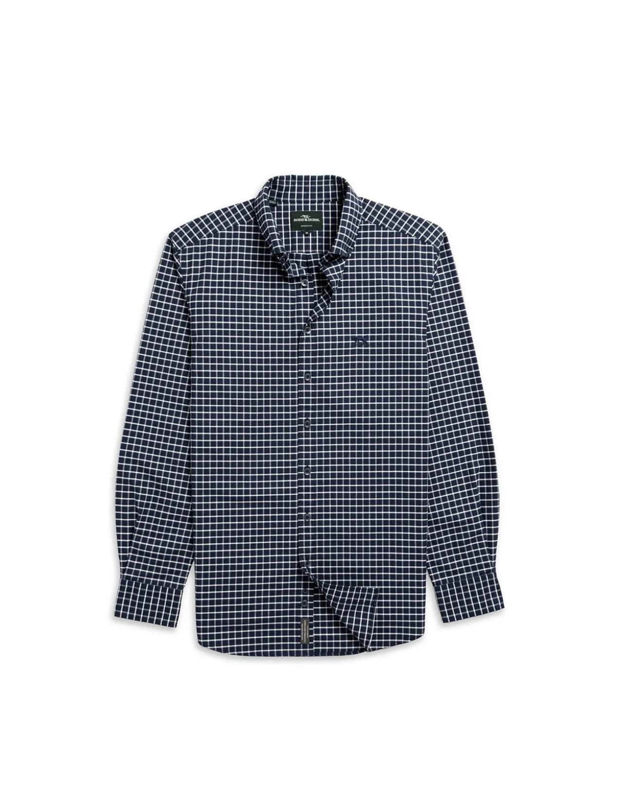 Oxford Valley Check Sports Fit Shirt - Midnight