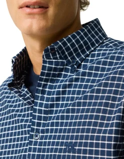 Oxford Valley Check Sports Fit Shirt - Midnight