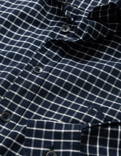 Oxford Valley Check Sports Fit Shirt - Midnight