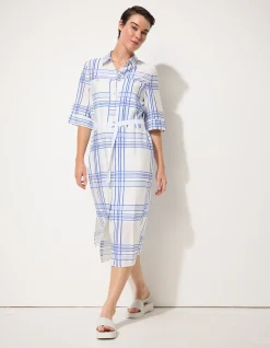 PACIFIC CHECK SHIRT DRESS