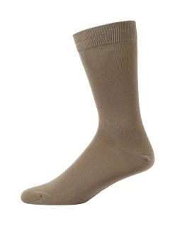 2 PACK MERCERISED COTTON DRESS CREW SOCKS