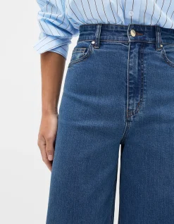Palazzo High Rise Wide Leg Denim Jean