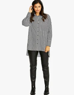 PALMER STRIPE COTTON POPLIN SHIRT