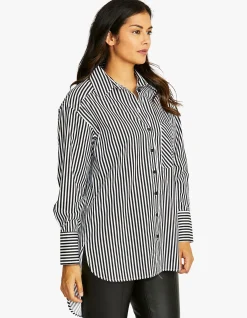 PALMER STRIPE COTTON POPLIN SHIRT