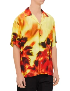 Palms On Fire Short Sleeve Shirt