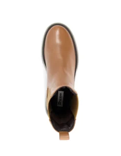 Palmz Boot Black Chunky Leather Chelsea Ankle Boots