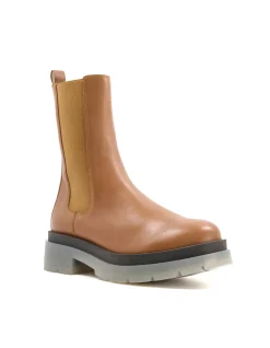 Palmz Boot Black Chunky Leather Chelsea Ankle Boots