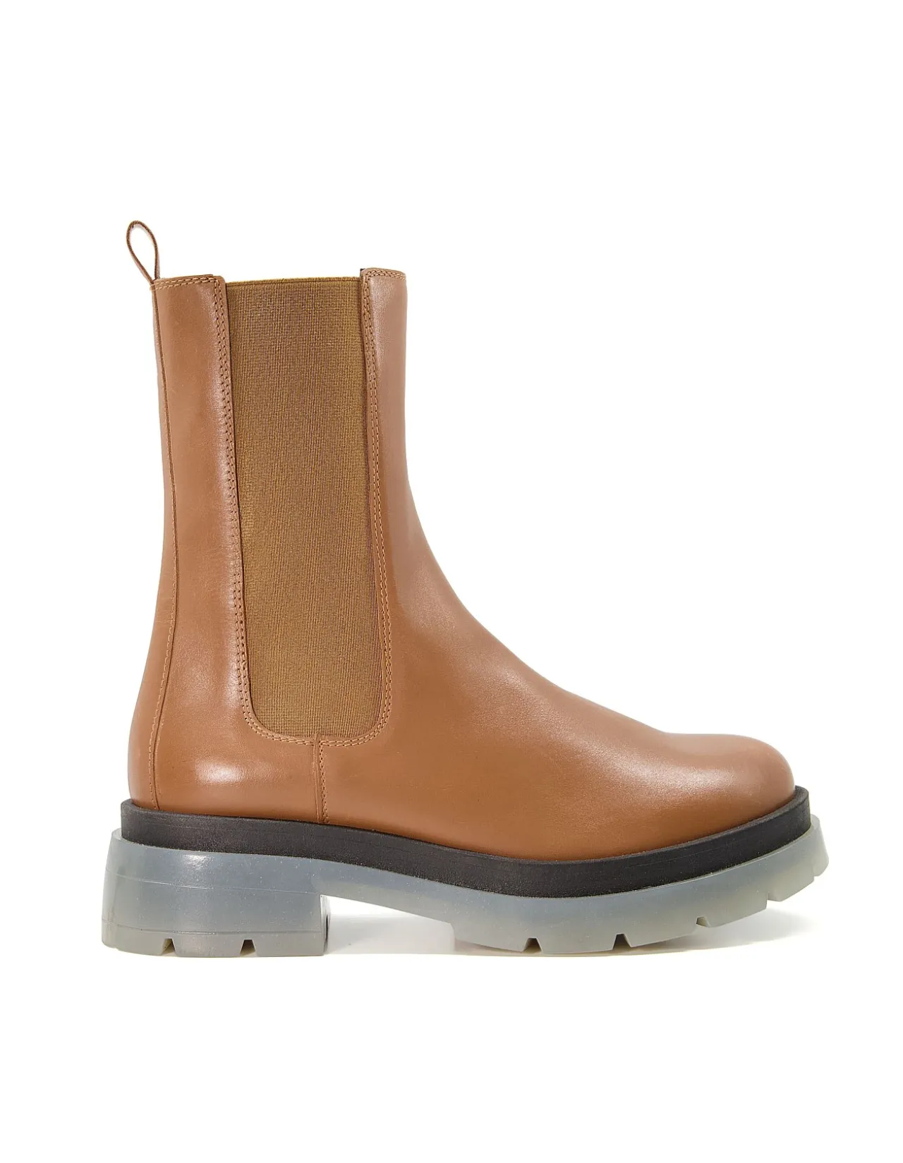 Palmz Boot Black Chunky Leather Chelsea Ankle Boots