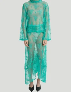 Paloma Top Turquoise Lace