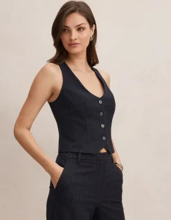 PALOMA PINSTRIPE WAISTCOAT