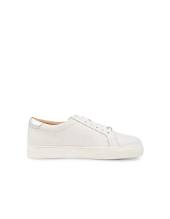 Pamela XF White Silver Leather Sneakers