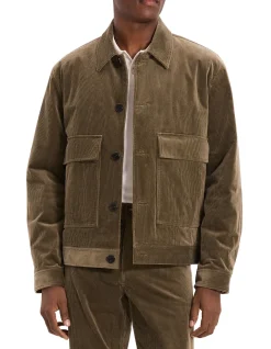 Patch Pocket Jacket in Brushed Corduroy