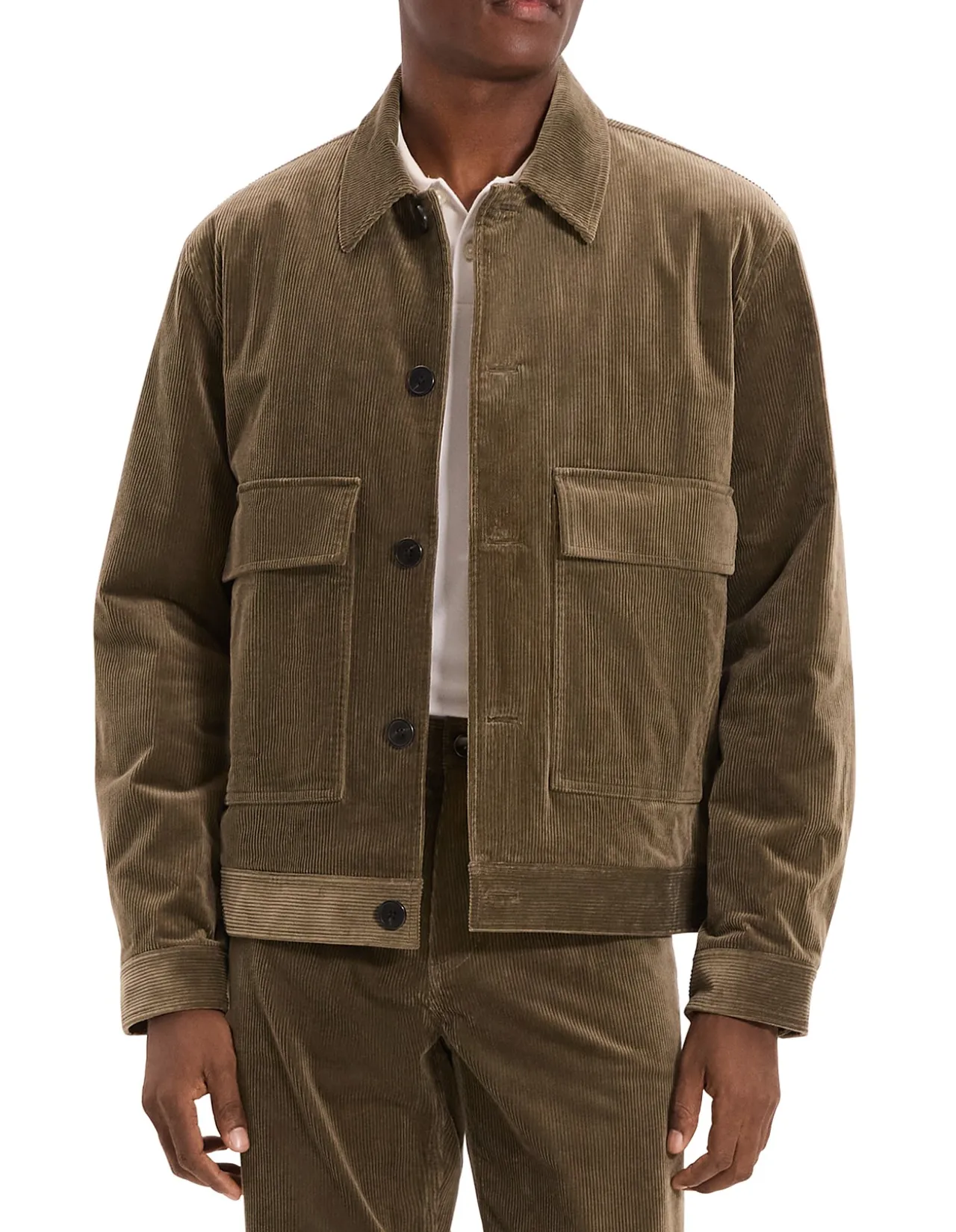 Patch Pocket Jacket in Brushed Corduroy